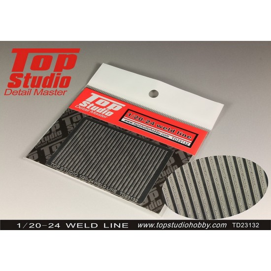 1/20 - 1/24 Photo-etched Weld Line 1/20 - 1/24 Photo-etched Weld Line