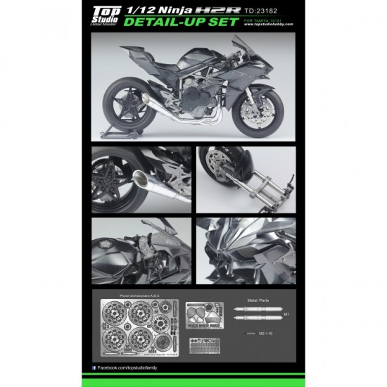 1/12 Kawasaki Ninja H2R Detail-up Set for Tamiya #14131 1/12 Kawasaki Ninja H2R Detail-up Set for Tamiya #14131