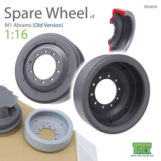 1/16 Spare Wheel Old Version for M1 Abrams (2pcs) 1/16 Spare Wheel Old Version for M1 Abrams (2pcs)