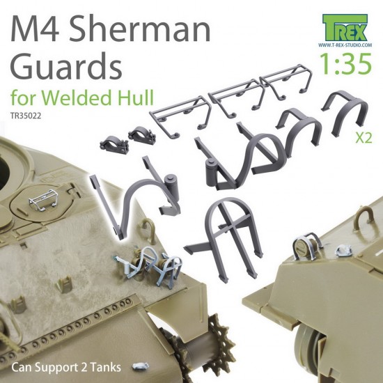 1/35 M4 Sherman Guards Set (for Welded Hull) for 2 Tanks 1/35 M4 Sherman Guards Set (for Welded Hull) for 2 Tanks