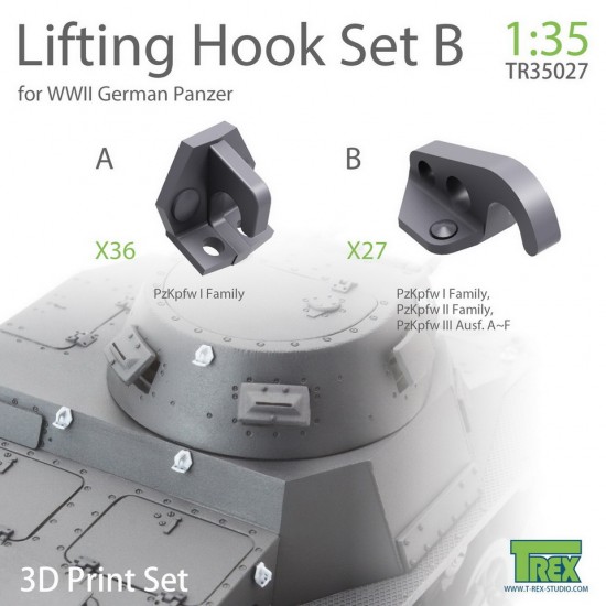 1/35 WWII German Panzer Lifting Hook Set Ver. B 1/35 WWII German Panzer Lifting Hook Set Ver. B