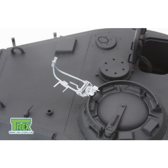 1/35 WWII German MG AA Gun Cupola Mount (3pcs) 1/35 WWII German MG AA Gun Cupola Mount (3pcs)