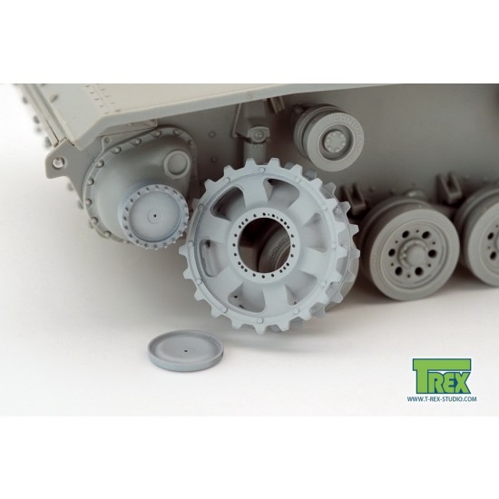 1/35 PzKpfw III Disassembled Sprocket Set A for Dragon kit (1pc) 1/35 PzKpfw III Disassembled Sprocket Set A for Dragon kit (1pc)