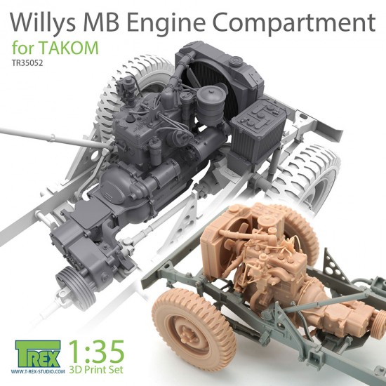 1/35 Willys MB Engine Compartment Set for Takom kits 1/35 Willys MB Engine Compartment Set for Takom kits