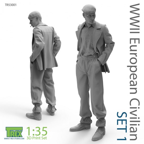1/35 WWII European Civilian Set #1 (1 figure) 1/35 WWII European Civilian Set #1 (1 figure)