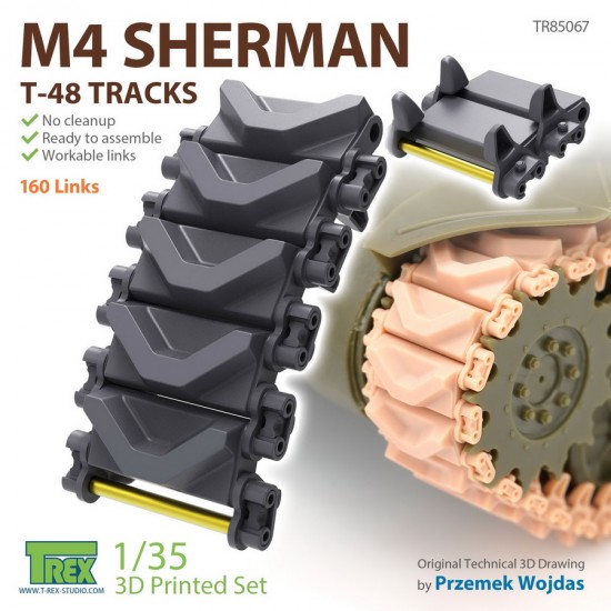 1/35 M4 Sherman T-48 Tracks 1/35 M4 Sherman T-48 Tracks