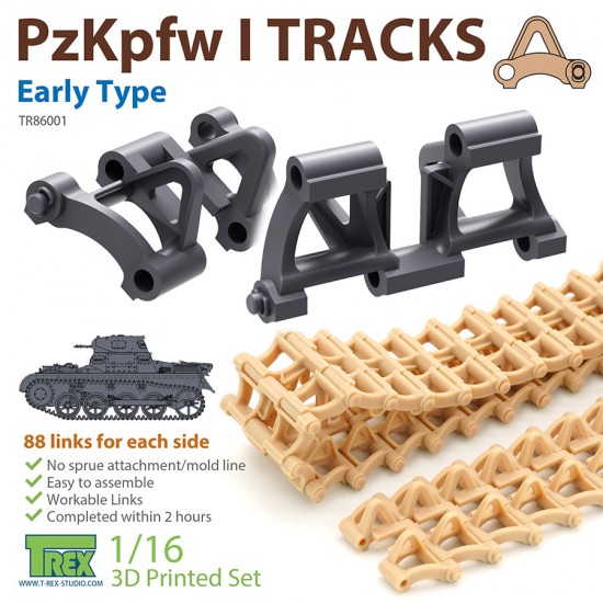 1/16 PzKpfw I Tracks Early Type for Ausf.A 1/16 PzKpfw I Tracks Early Type for Ausf.A