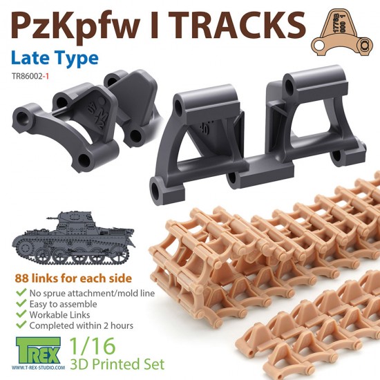 1/16 PzKpfw I Tracks Late Type for Ausf.A 1/16 PzKpfw I Tracks Late Type for Ausf.A