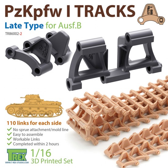 1/16 PzKpfw I Tracks Late Type for Ausf.B 1/16 PzKpfw I Tracks Late Type for Ausf.B