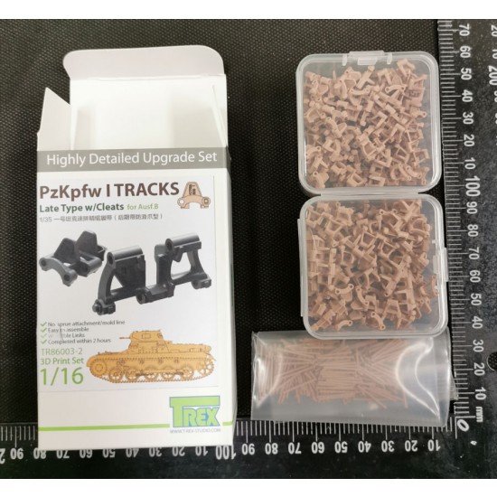 1/16 PzKpfw I Tracks Late Type w/Cleats for Ausf.B 1/16 PzKpfw I Tracks Late Type w/Cleats for Ausf.B