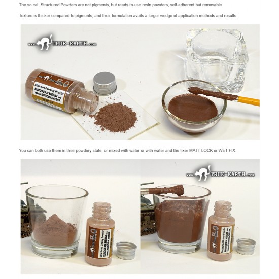 Earth Dirt Set Vol.2 - Desert and Dry Environment (4 x 20ml powders + 1 matt fixer) Earth Dirt Set Vol.2 - Desert and Dry Environment (4 x 20ml powders + 1 matt fixer)