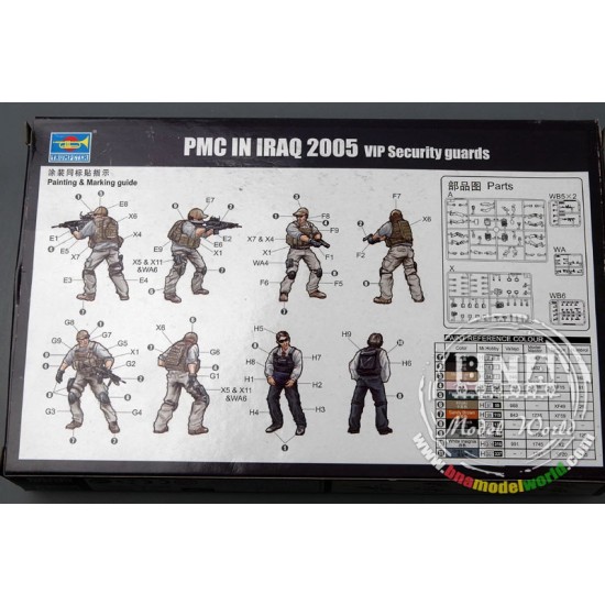 1/35 PMC in Iraq 2005--VIP Security Guards (4 Figures) 1/35 PMC in Iraq 2005--VIP Security Guards (4 Figures)