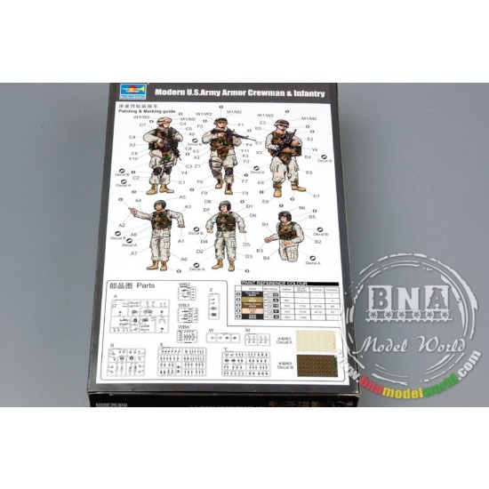 1/35 Modern US Army Armor Crewman & Infantry (6 Figures) 1/35 Modern US Army Armor Crewman & Infantry (6 Figures)