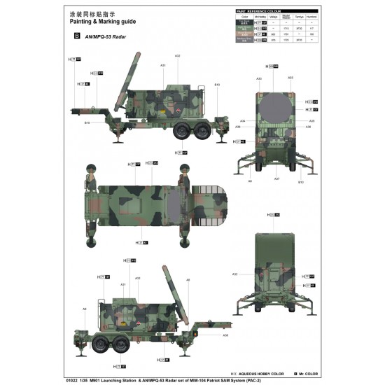 1/35 M901 Launching Station & AN/MPQ-53 Radar Set of MIM-104 Patriot SAM System (PAC-2) 1/35 M901 Launching Station & AN/MPQ-53 Radar Set of MIM-104 Patriot SAM System (PAC-2)