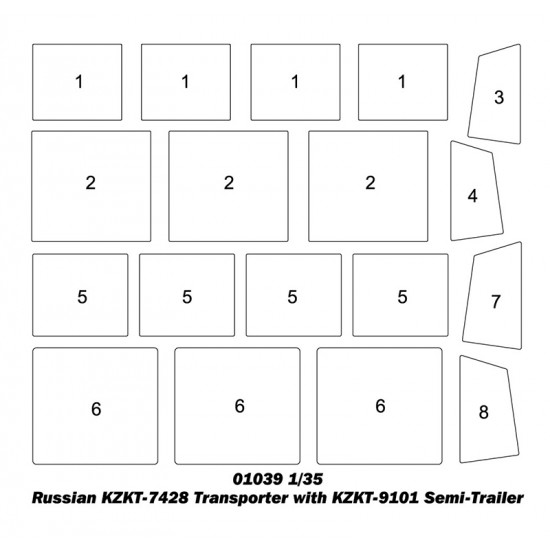 1/35 Russian KZKT-7428 Transporter with KZKT-9101 Semi-Trailer 1/35 Russian KZKT-7428 Transporter with KZKT-9101 Semi-Trailer