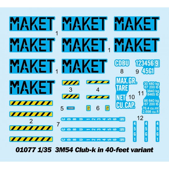 1/35 3M54 Club-K In 40-Feet Variant 1/35 3M54 Club-K In 40-Feet Variant
