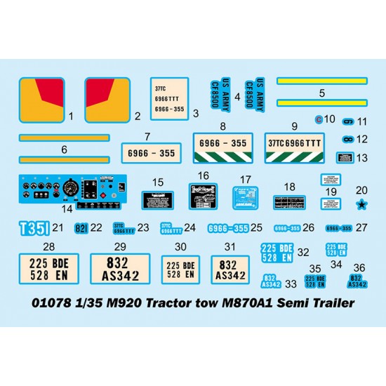 1/35 M920 Tractor tow M870A1 Semi Trailer 1/35 M920 Tractor tow M870A1 Semi Trailer