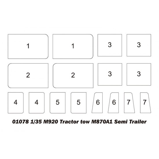 1/35 M920 Tractor tow M870A1 Semi Trailer 1/35 M920 Tractor tow M870A1 Semi Trailer