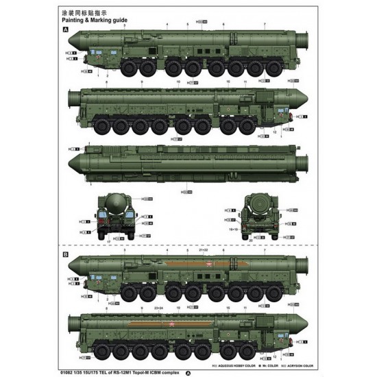 1/35 15U175 TEL of RS-12M1 Topol-M ICBM complex 1/35 15U175 TEL of RS-12M1 Topol-M ICBM complex