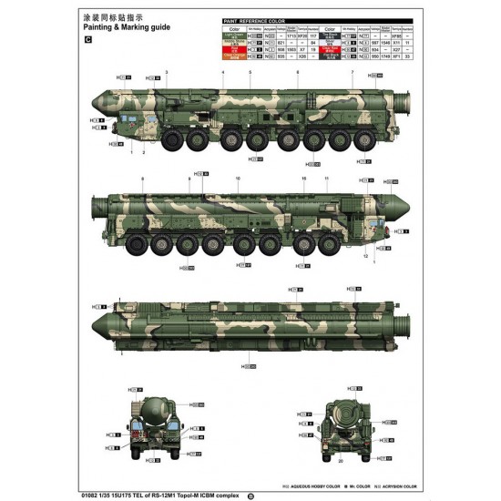 1/35 15U175 TEL of RS-12M1 Topol-M ICBM complex 1/35 15U175 TEL of RS-12M1 Topol-M ICBM complex