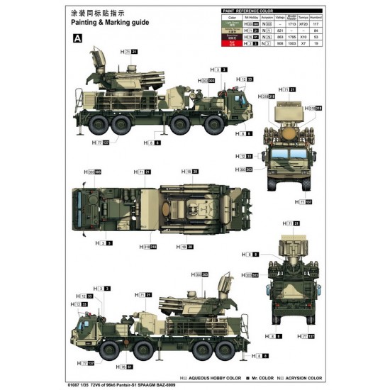 1/35 72V6 of 96k6 Pantsir-S1 SPAAGM BAZ-6909 1/35 72V6 of 96k6 Pantsir-S1 SPAAGM BAZ-6909