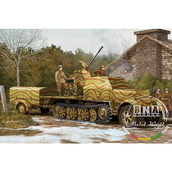 1/35 German 3.7cm Flak 43 auf Selbstfahrlafette (SdKfz.7/2) 1/35 German 3.7cm Flak 43 auf Selbstfahrlafette (SdKfz.7/2)