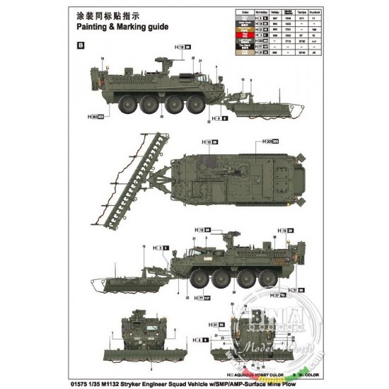 1/35 M1132 Engineer Squad Vehicle w/SMP-Surface Mine Plow/AMP 1/35 M1132 Engineer Squad Vehicle w/SMP-Surface Mine Plow/AMP
