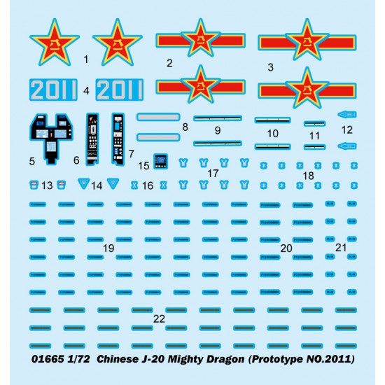 1/72 Chinese J-20 Mighty Dragon (Prototype No.2011) 1/72 Chinese J-20 Mighty Dragon (Prototype No.2011)