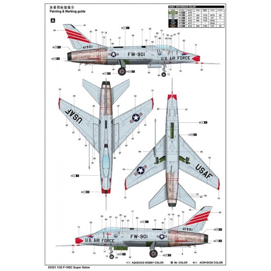 1/32 North American F-100C Super Sabre 1/32 North American F-100C Super Sabre