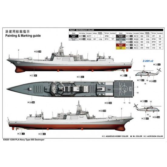 1/200 PLA Navy Type 055 Destroyer 1/200 PLA Navy Type 055 Destroyer