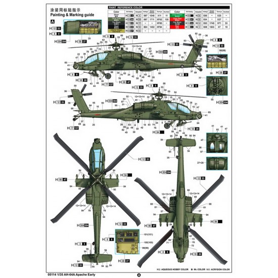 1/35 Boeing AH-64A Apache Early Attack Helicopter 1/35 Boeing AH-64A Apache Early Attack Helicopter