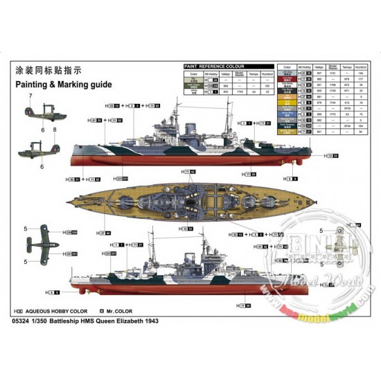 1/350 Battleship HMS Queen Elizabeth 1/350 Battleship HMS Queen Elizabeth