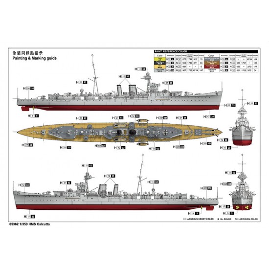 1/350 HMS Calcutta C-class Light Cruiser 1/350 HMS Calcutta C-class Light Cruiser