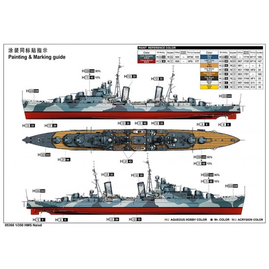 1/350 HMS Naiad Dido-class Light Cruiser 1/350 HMS Naiad Dido-class Light Cruiser