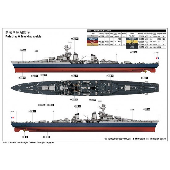 1/350 French Georges Leygues Light Cruiser 1/350 French Georges Leygues Light Cruiser