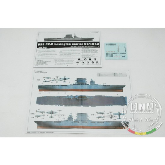 1/350 USS CV-2 Lexington carrier 05/1942 1/350 USS CV-2 Lexington carrier 05/1942