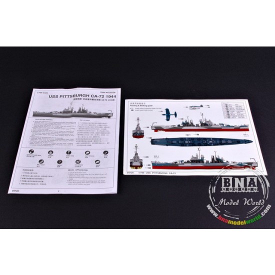 1/700 USS PITTSBURGH CA-72 1/700 USS PITTSBURGH CA-72
