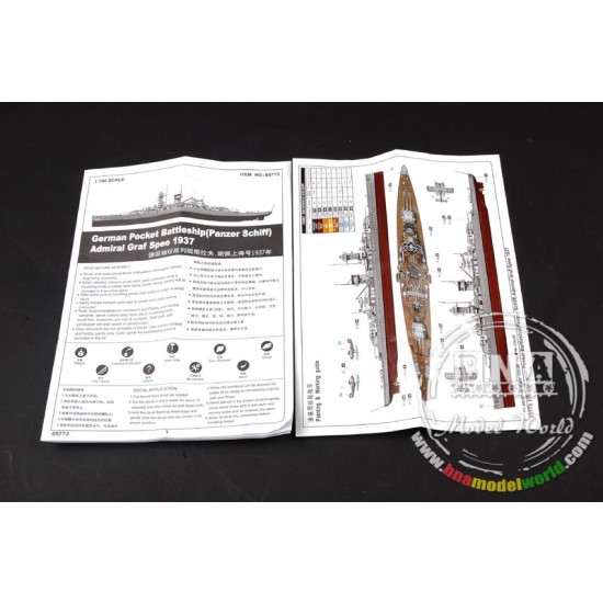 1/700 German Pocket Battleship Admiral Graf Spee 1937 1/700 German Pocket Battleship Admiral Graf Spee 1937
