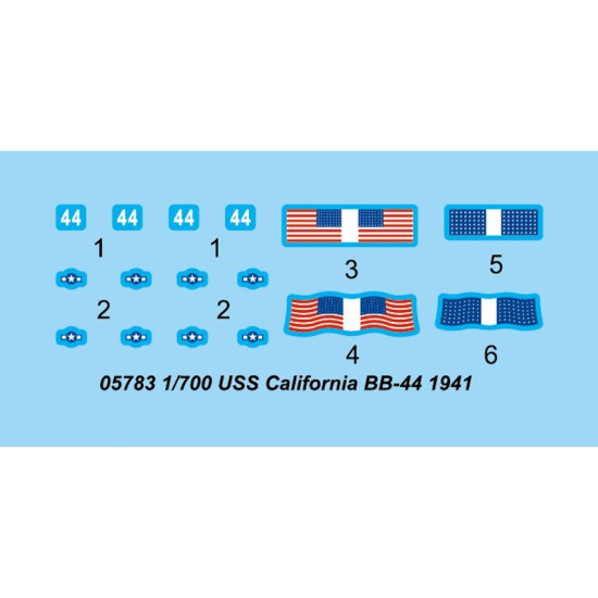 1/700 USS California BB-44 1941 1/700 USS California BB-44 1941