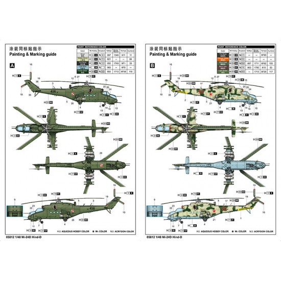 1/48 Mil Mi-24V Hind-E 1/48 Mil Mi-24V Hind-E