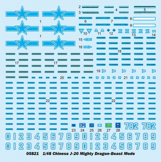 1/48 Chinese J-20 Mighty Dragon-Beast Mode 1/48 Chinese J-20 Mighty Dragon-Beast Mode