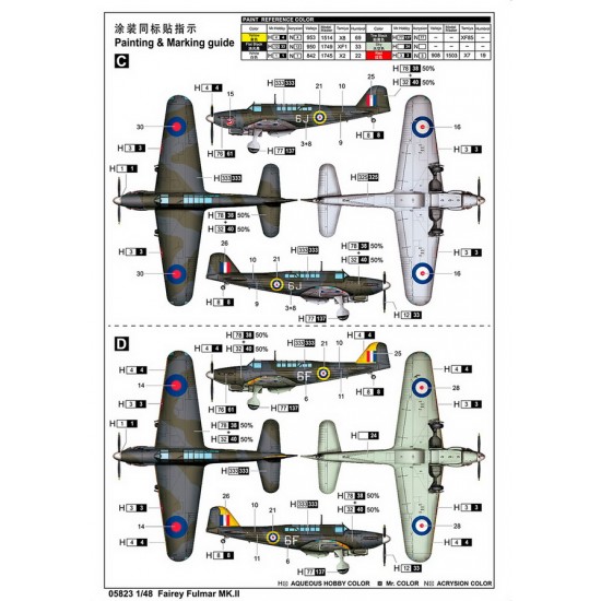 1/48 Fairey Fulmar MK.II Carrier-based Fighter 1/48 Fairey Fulmar MK.II Carrier-based Fighter