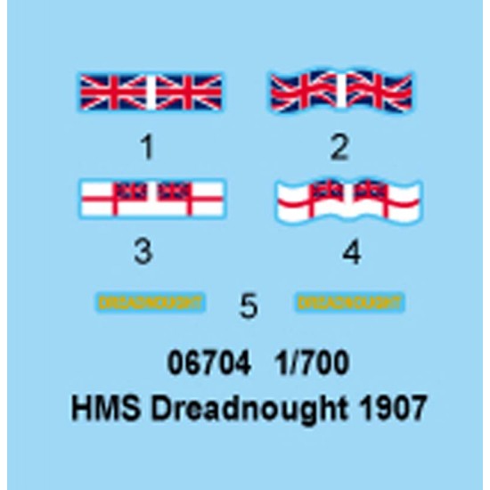 1/700 HMS Dreadnought 1907
