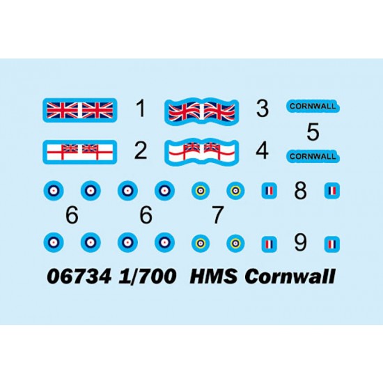 1/700 HMS Cornwall 1/700 HMS Cornwall