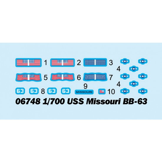 1/700 USS Missouri BB-63 Lowa-class Battleship 1/700 USS Missouri BB-63 Lowa-class Battleship