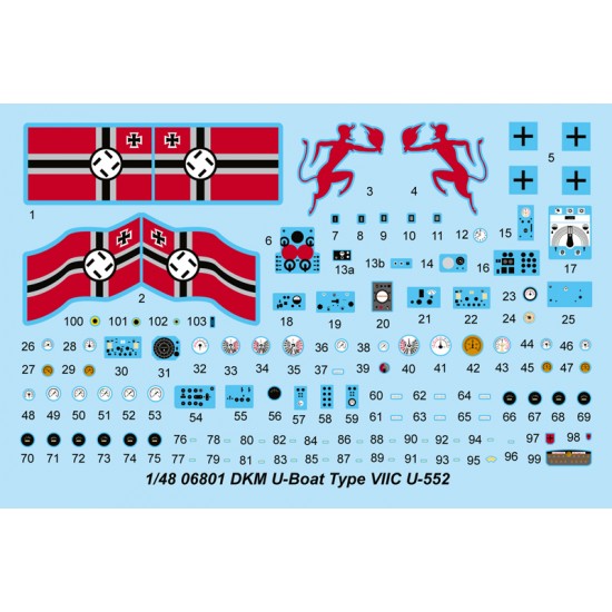 1/48 German Type VIIC U-Boat U-552 1/48 German Type VIIC U-Boat U-552