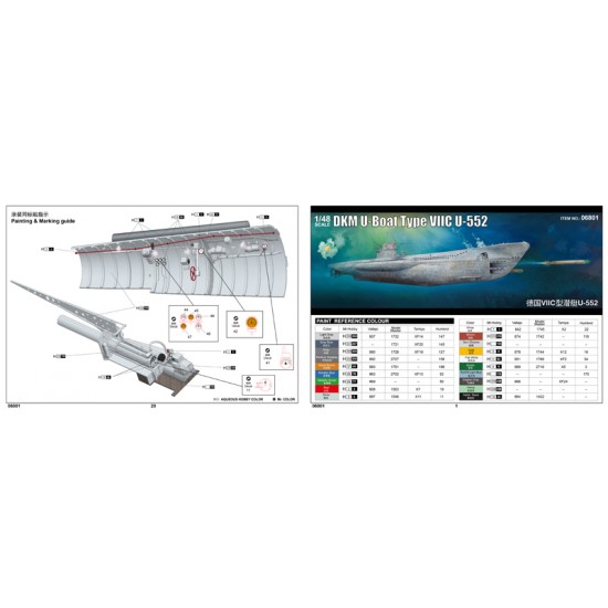1/48 German Type VIIC U-Boat U-552 1/48 German Type VIIC U-Boat U-552
