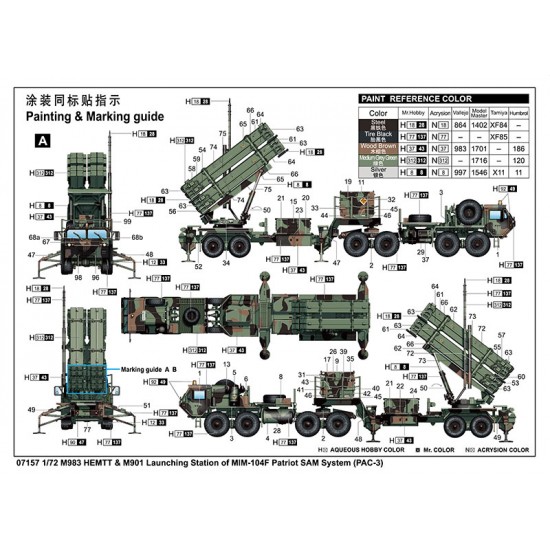 1/72 M983 HEMTT & M901 Launching Station of MIM-104F Patriot SAM System (PAC-3) 1/72 M983 HEMTT & M901 Launching Station of MIM-104F Patriot SAM System (PAC-3)