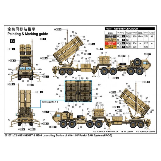 1/72 M983 HEMTT & M901 Launching Station of MIM-104F Patriot SAM System (PAC-3) 1/72 M983 HEMTT & M901 Launching Station of MIM-104F Patriot SAM System (PAC-3)