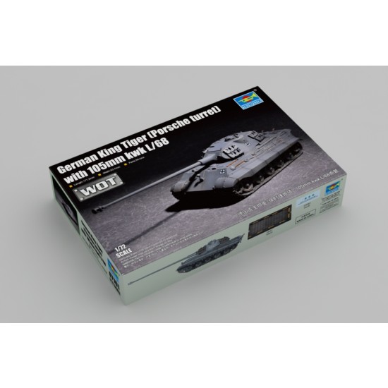1/72 German King Tiger (Porsche turret) with 105mm kwk L/68 1/72 German King Tiger (Porsche turret) with 105mm kwk L/68